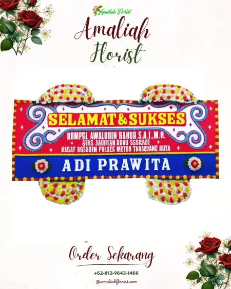 Papan Bunga Ucapan Selamat Toho
